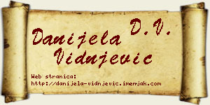 Danijela Vidnjević vizit kartica